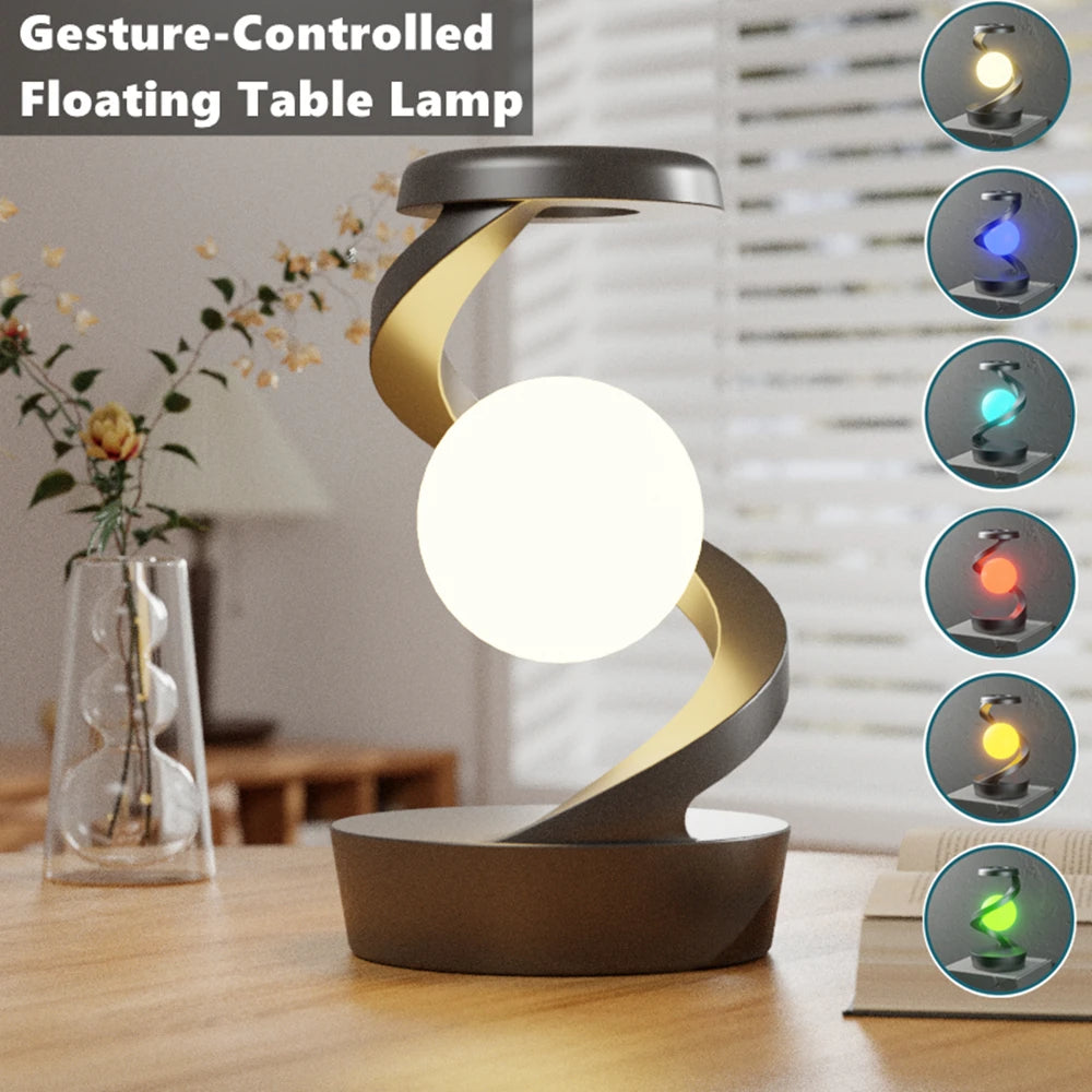 Creative Floating Desk Lamp with Wireless Charger