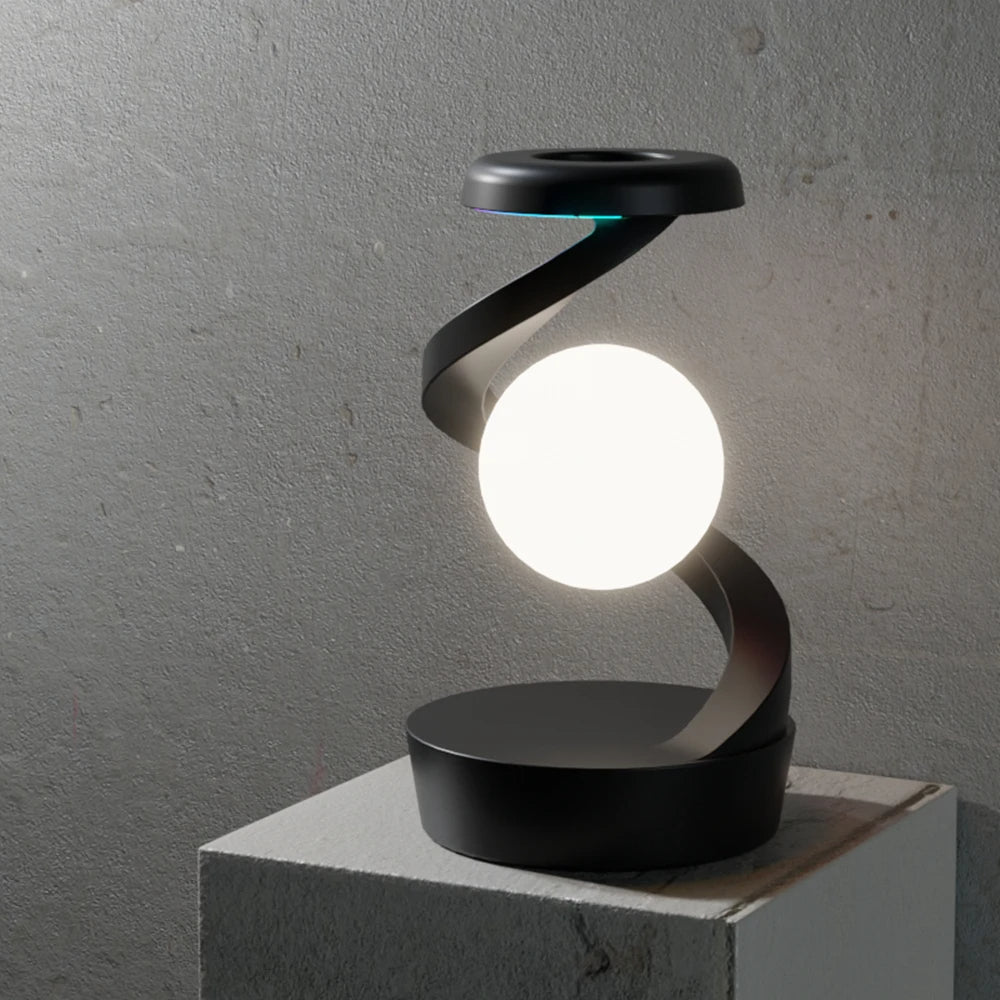 Creative Floating Desk Lamp with Wireless Charger