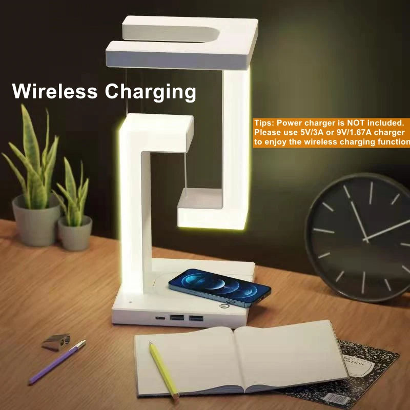 Floating Fantasy Lamp with Wireless Charger